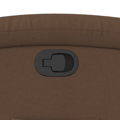 Poltrona Reclinabile in Tessuto Marrone - homemem39