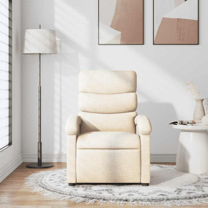 Poltrona Reclinabile in Tessuto Crema - homemem39