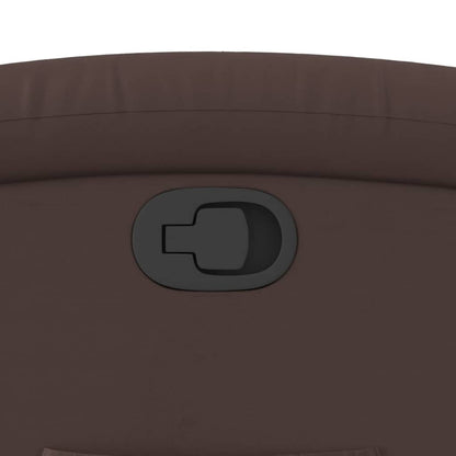 Poltrona Reclinabile Marrone in Similpelle - homemem39