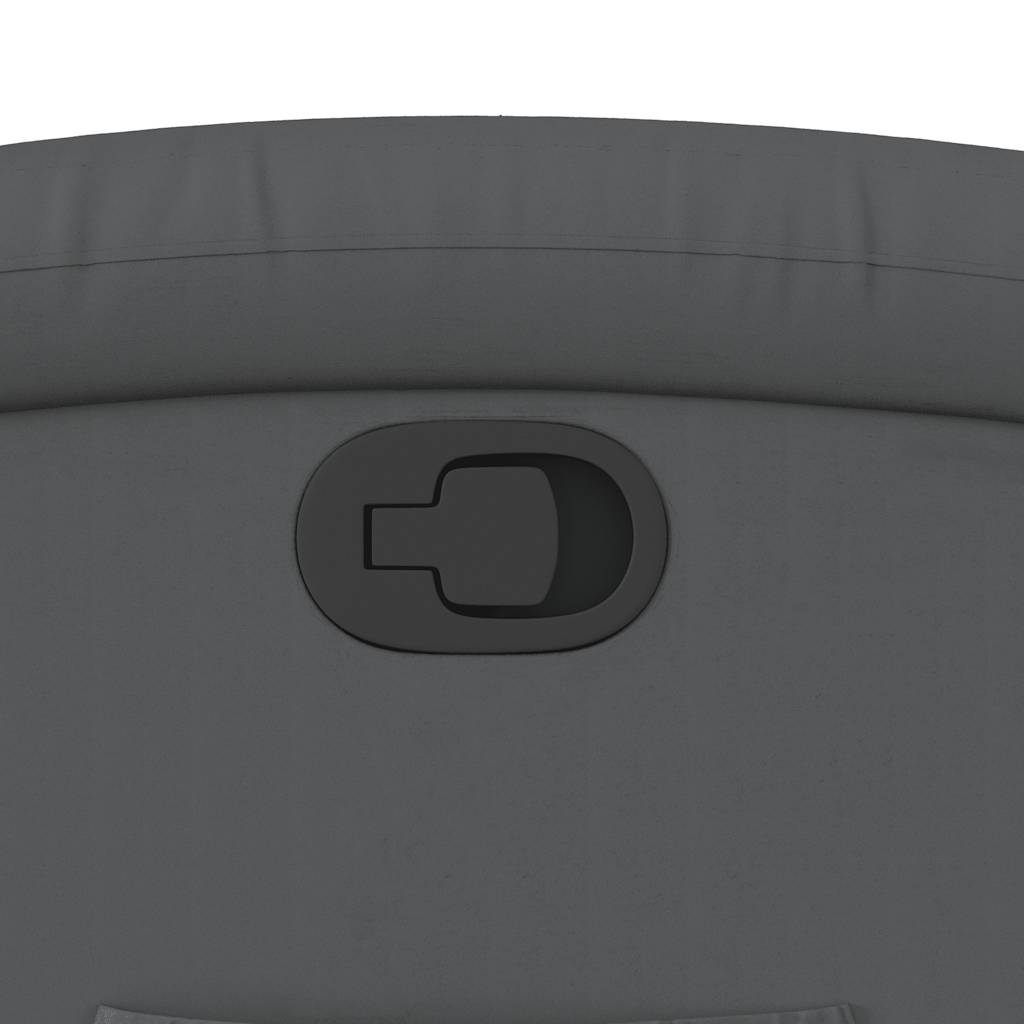 Poltrona Reclinabile Grigia in Similpelle - homemem39