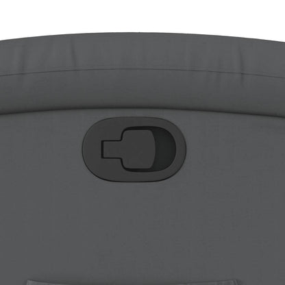 Poltrona Reclinabile Grigia in Similpelle - homemem39