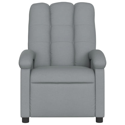 Poltrona Reclinabile in Tessuto Grigio Chiaro - homemem39