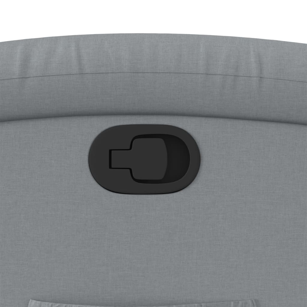 Poltrona Reclinabile in Tessuto Grigio Chiaro - homemem39