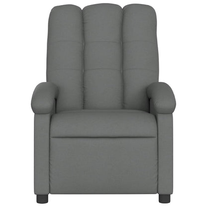 Poltrona Reclinabile in Tessuto Grigio Scuro - homemem39