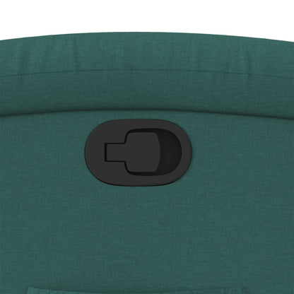 Poltrona Reclinabile in Tessuto Verde Scuro - homemem39