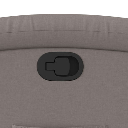 Poltrona Reclinabile in Tessuto Tortora - homemem39