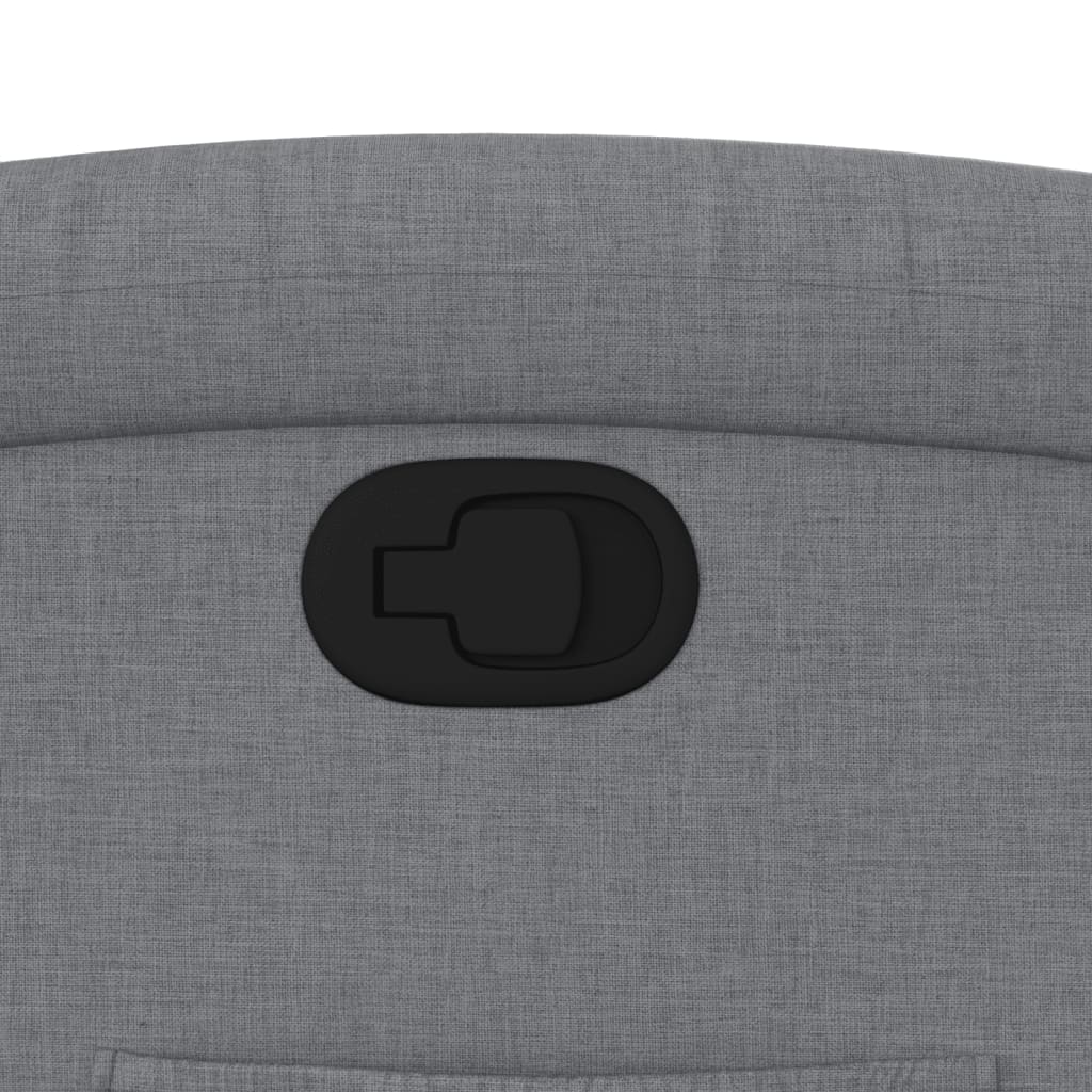 Poltrona Reclinabile in Tessuto Grigio Chiaro - homemem39