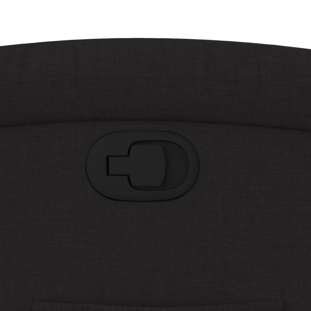 Poltrona Reclinabile in Tessuto Nero - homemem39