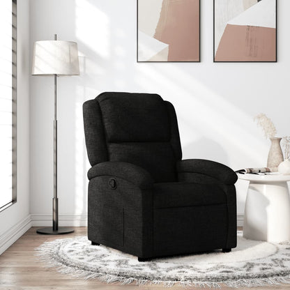Poltrona Reclinabile in Tessuto Nero | homemem39