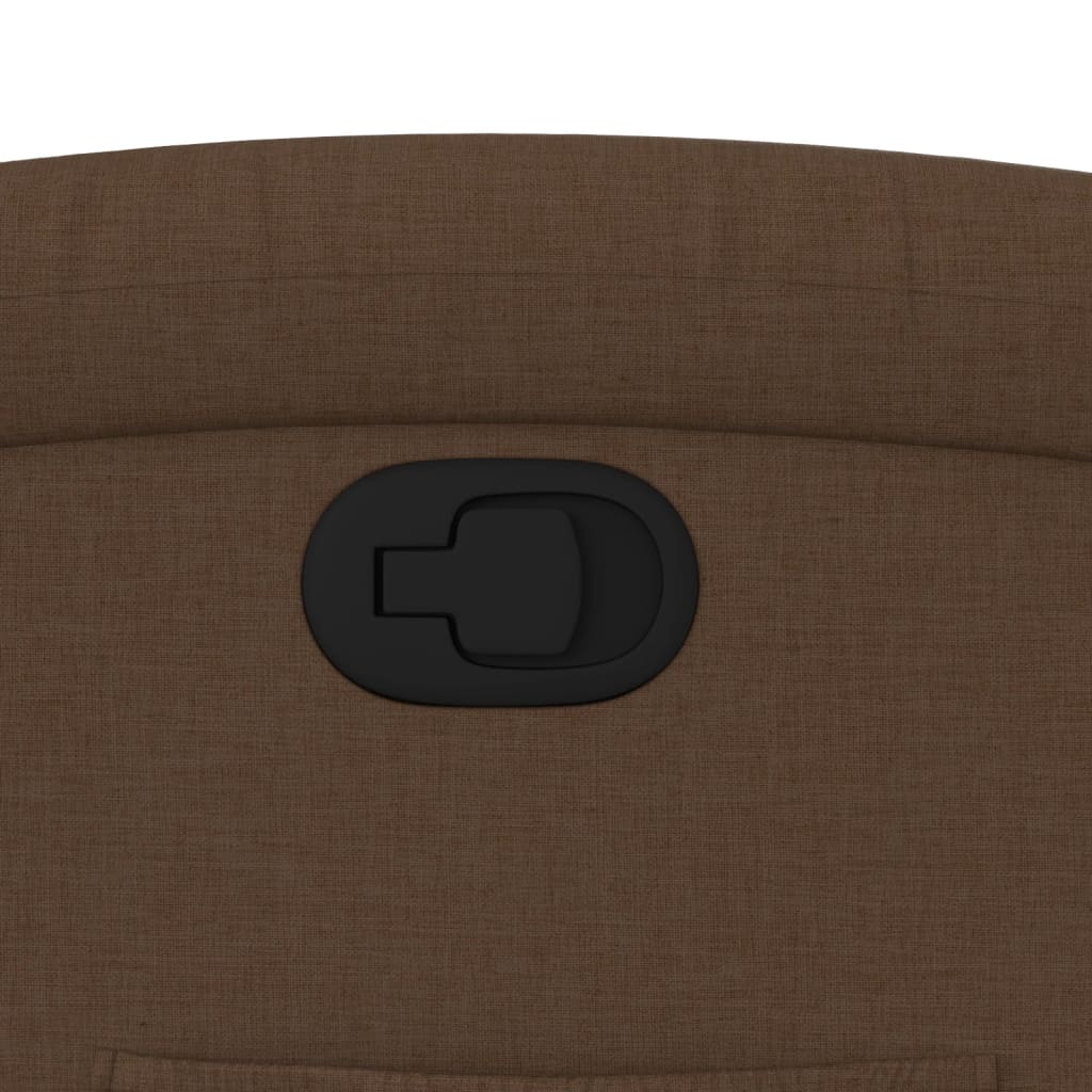 Poltrona Reclinabile in Tessuto Marrone - homemem39