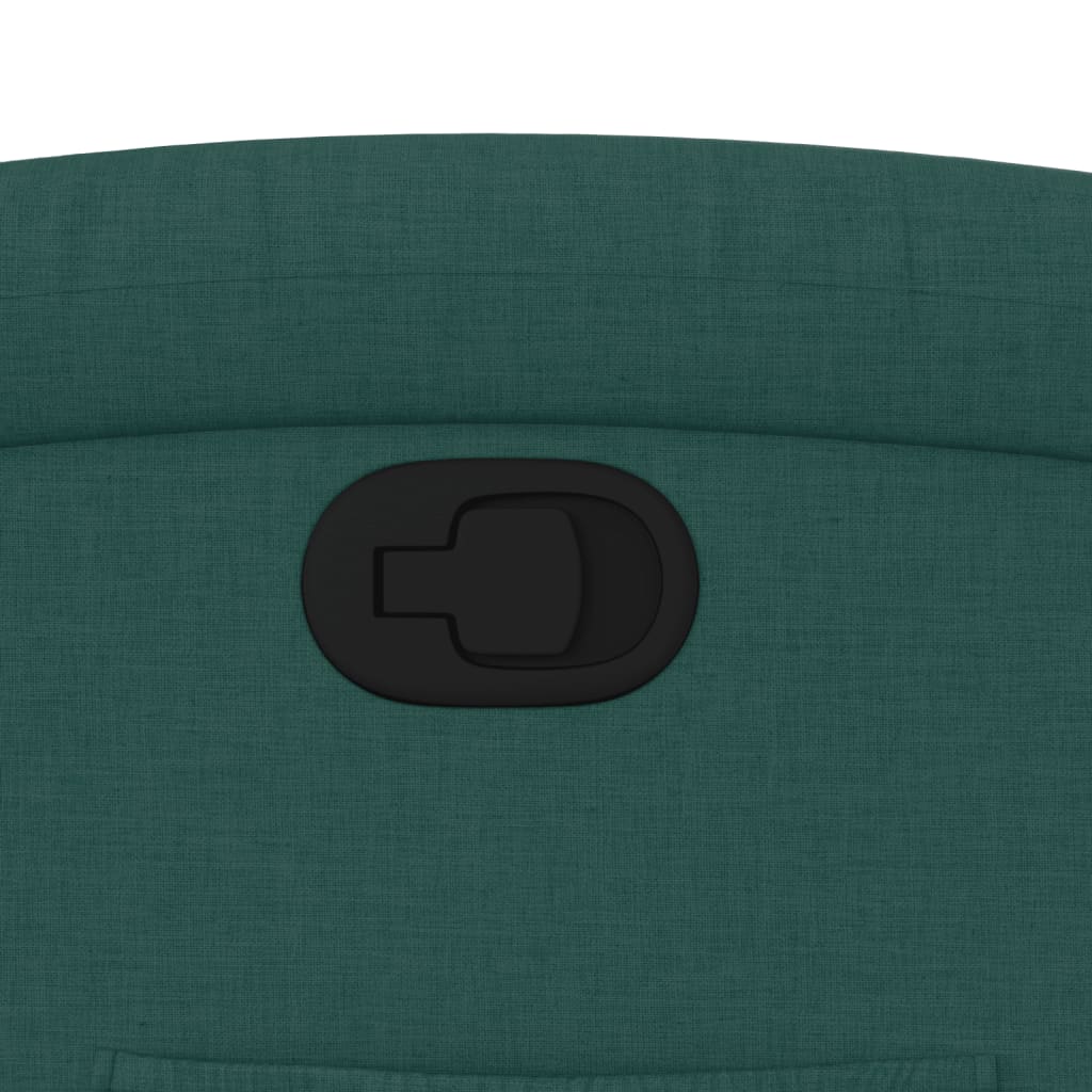 Poltrona Reclinabile in Tessuto Verde Scuro - homemem39