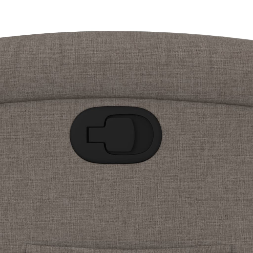 Poltrona Reclinabile in Tessuto Tortora - homemem39