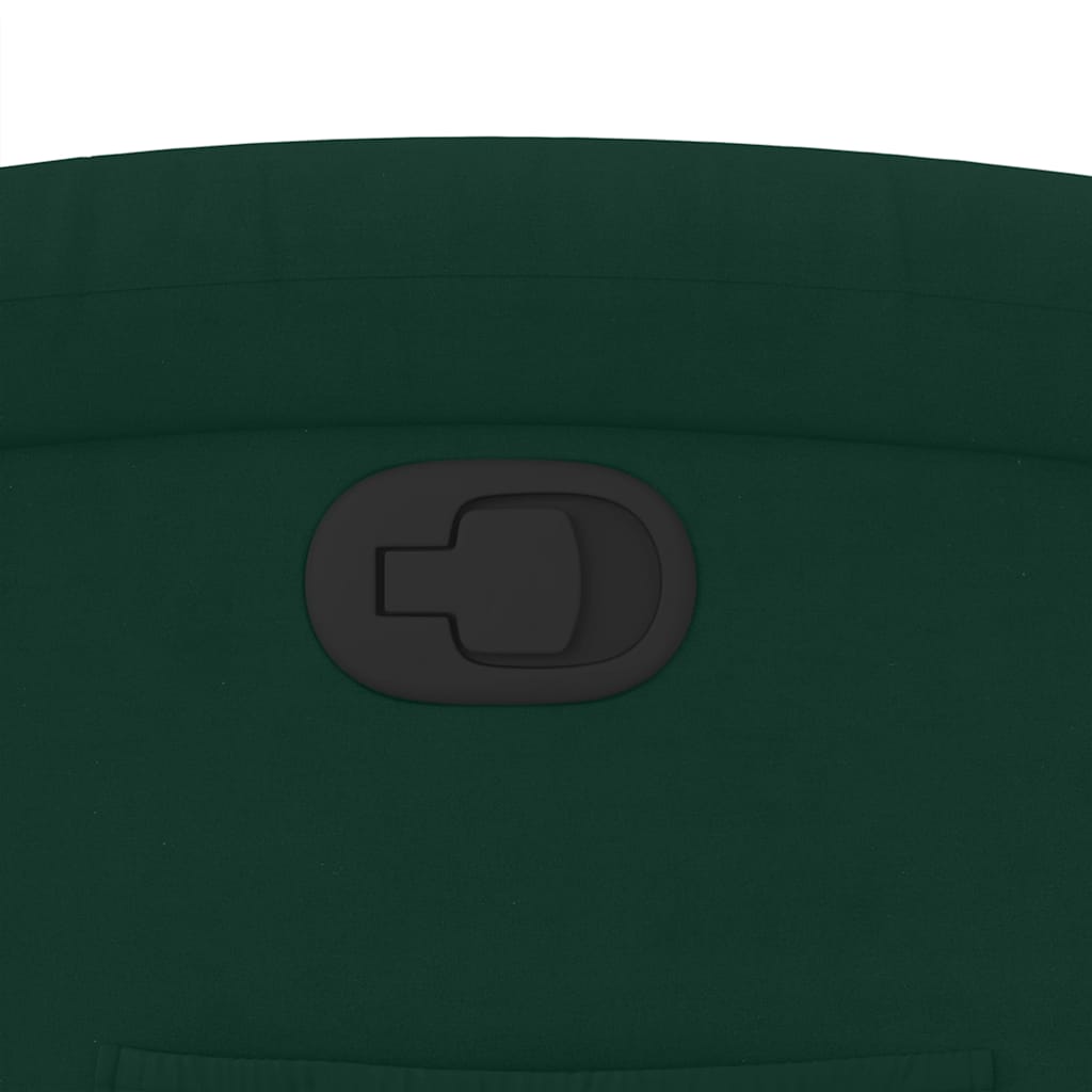 Poltrona Reclinabile Verde Scuro in Velluto | homemem39