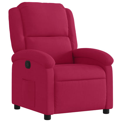 Poltrona Reclinabile in Rosso Vino
