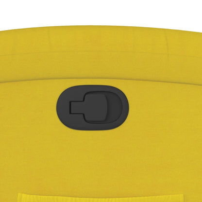 Poltrona Reclinabile Gialla in Velluto - homemem39