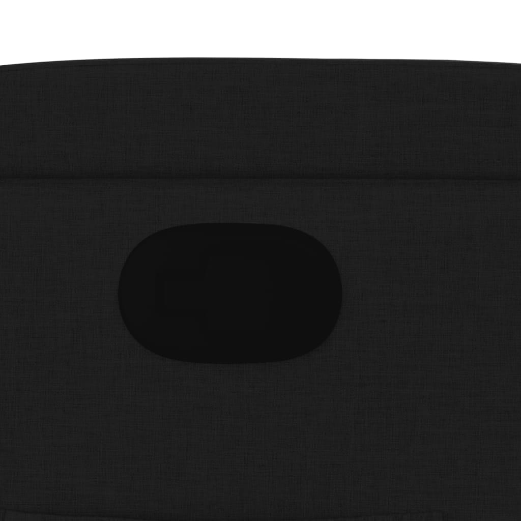 Poltrona Reclinabile in Tessuto Nero - homemem39