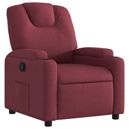 Poltrona Reclinabile in Rosso Vino