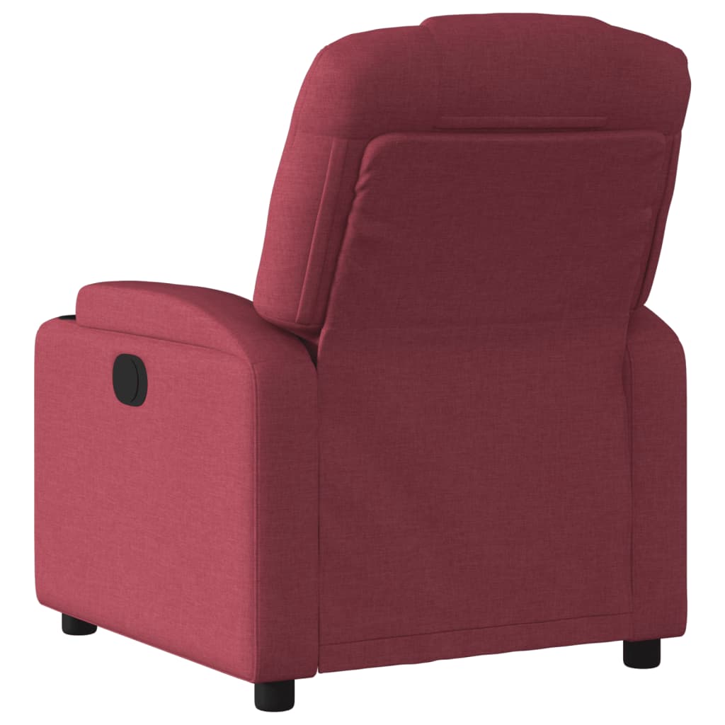 Poltrona Reclinabile in Tessuto Rosso Vino | homemem39