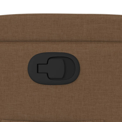 Poltrona Reclinabile in Tessuto Marrone - homemem39