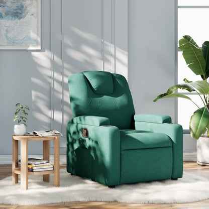 Poltrona Reclinabile in Tessuto Verde Scuro | homemem39