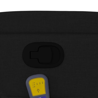 Poltrona Massaggiante Reclinabile Nera in Tessuto - homemem39