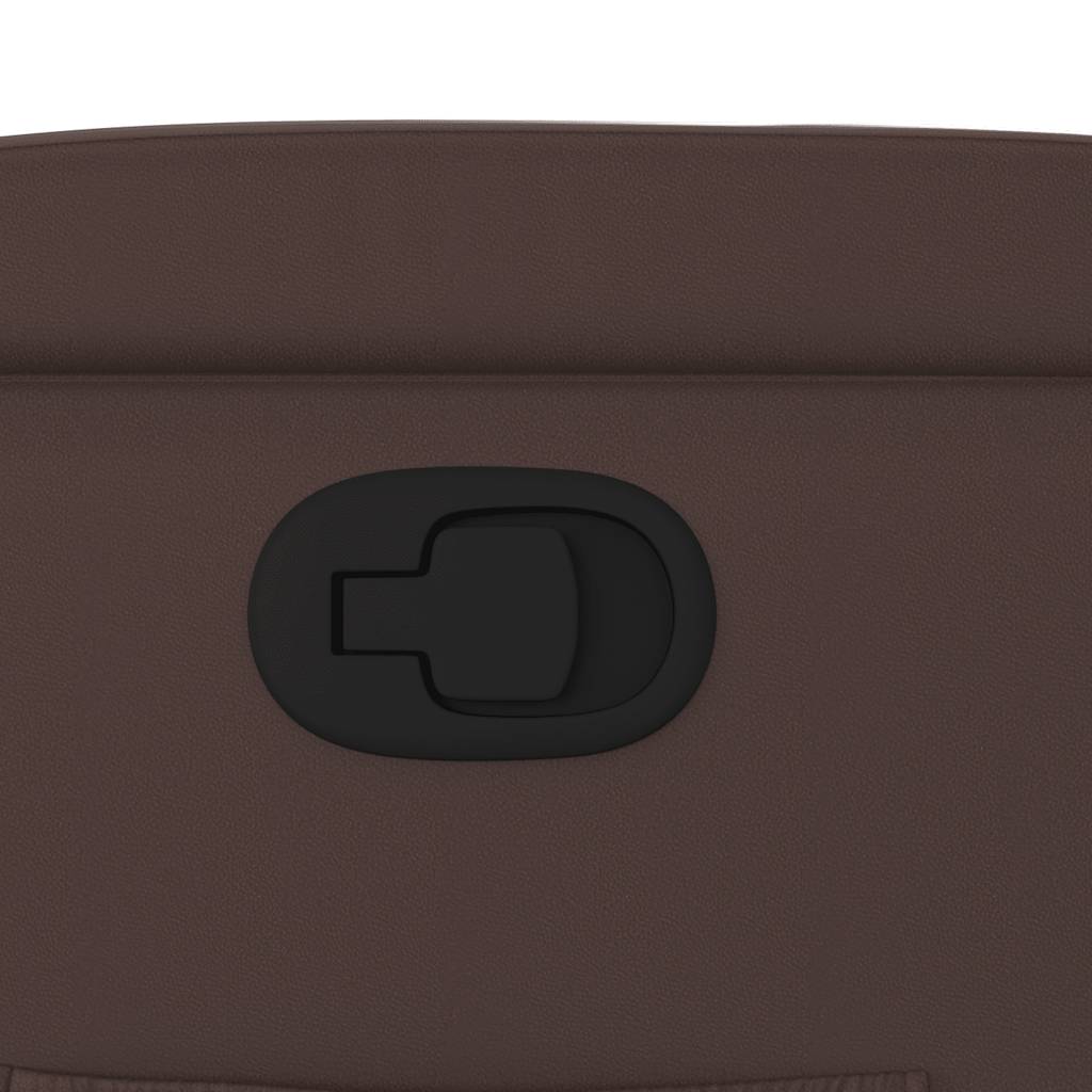 Poltrona Reclinabile Marrone in Similpelle - homemem39