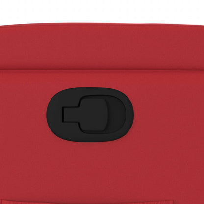 Poltrona Reclinabile Rossa in Similpelle - homemem39