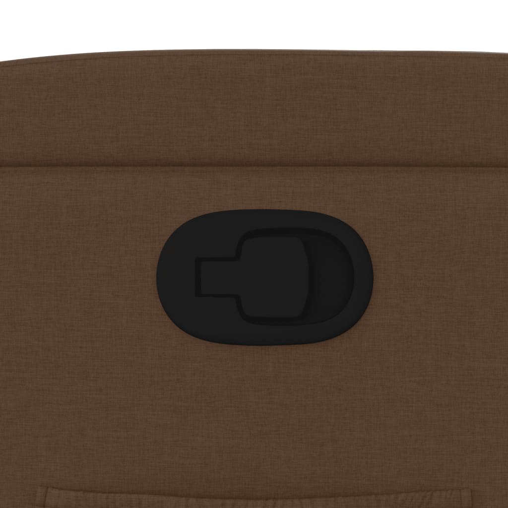 Poltrona Reclinabile in Tessuto Marrone - homemem39