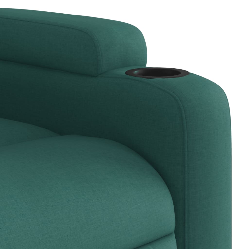Poltrona Reclinabile in Tessuto Verde Scuro | homemem39