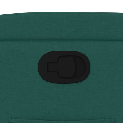 Poltrona Reclinabile in Tessuto Verde Scuro - homemem39