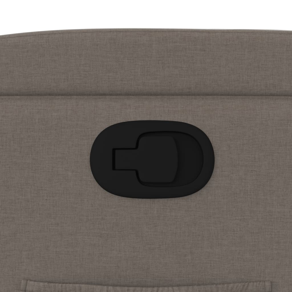 Poltrona Reclinabile in Tessuto Tortora - homemem39