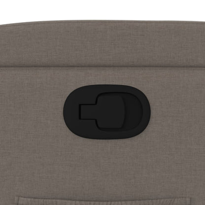 Poltrona Reclinabile in Tessuto Tortora - homemem39