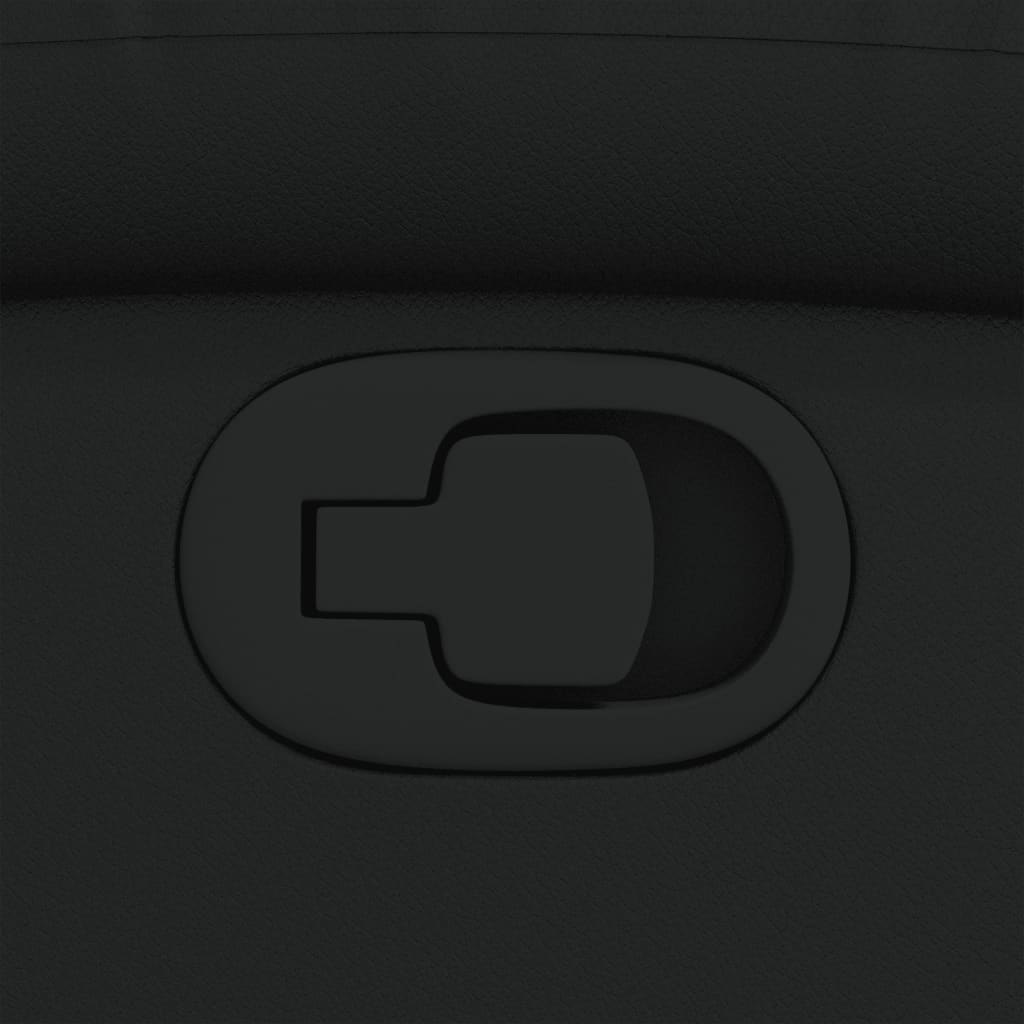 Poltrona Reclinabile Nera in Similpelle - homemem39