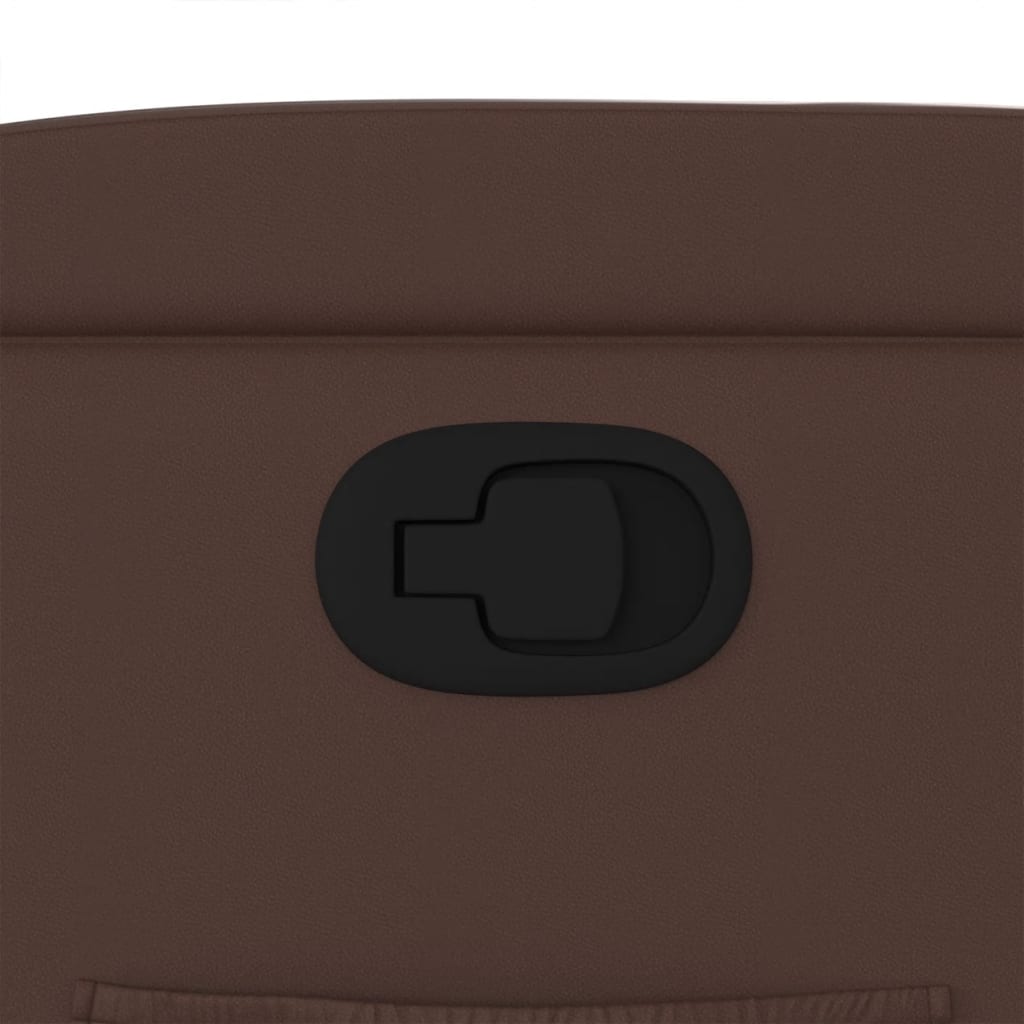 Poltrona Reclinabile Marrone in Similpelle - homemem39