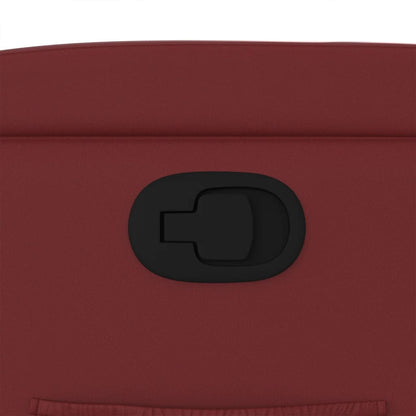 Poltrona Reclinabile Rosso Vino in Similpelle | homemem39
