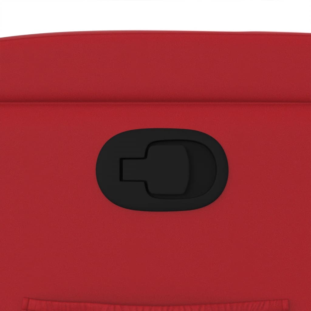 Poltrona Reclinabile Rossa in Similpelle - homemem39
