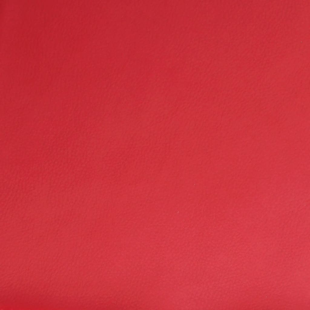 Poltrona Reclinabile Rossa in Similpelle | homemem39