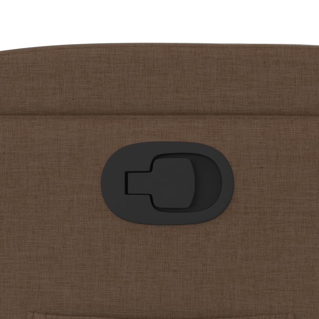 Poltrona Reclinabile in Tessuto Marrone - homemem39