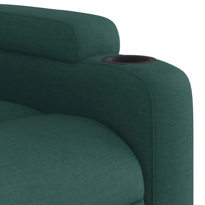 Poltrona Reclinabile in Tessuto Verde Scuro | homemem39