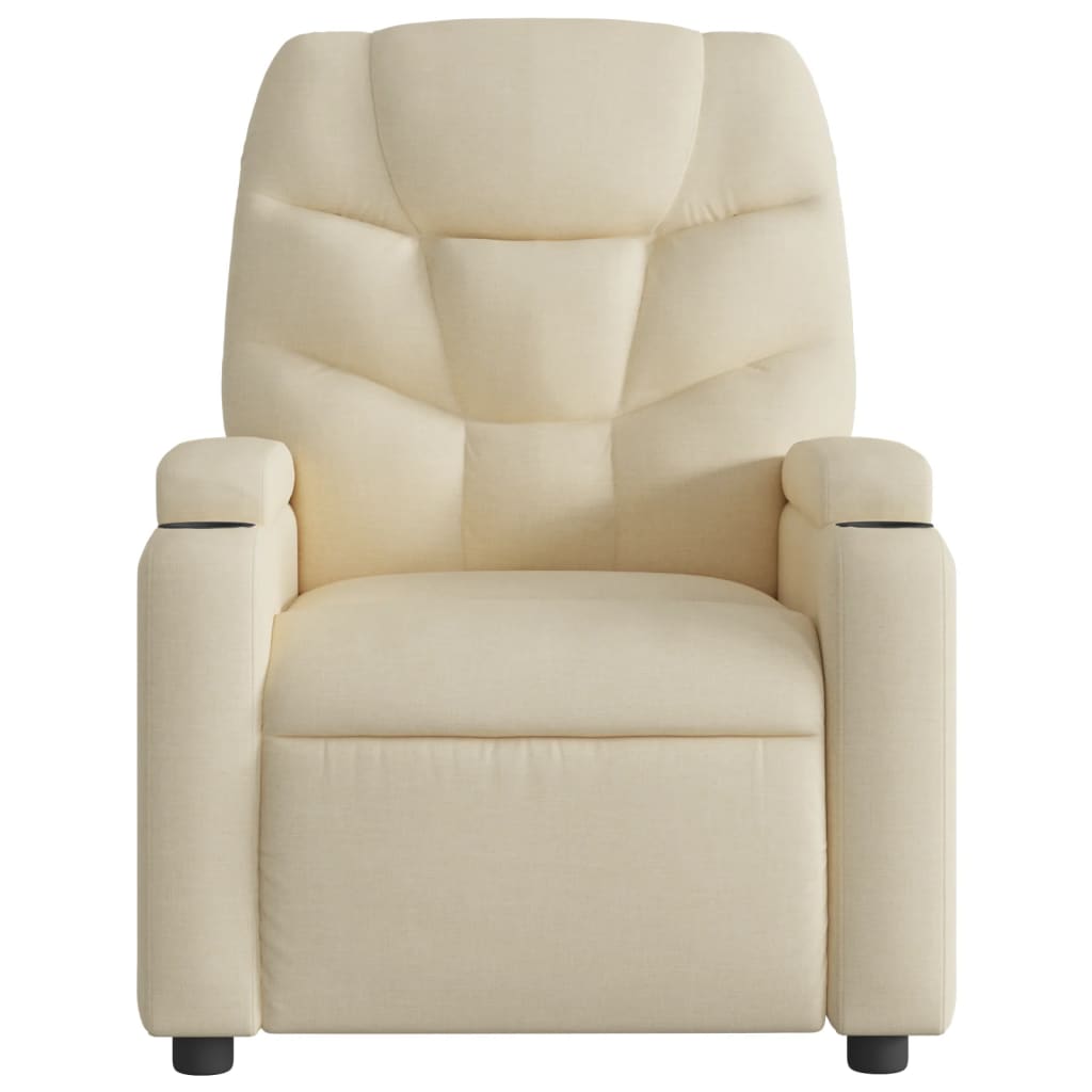 Poltrona Reclinabile in Tessuto Crema | homemem39
