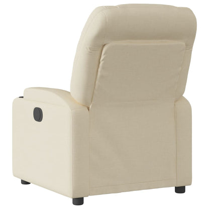 Poltrona Reclinabile in Tessuto Crema | homemem39