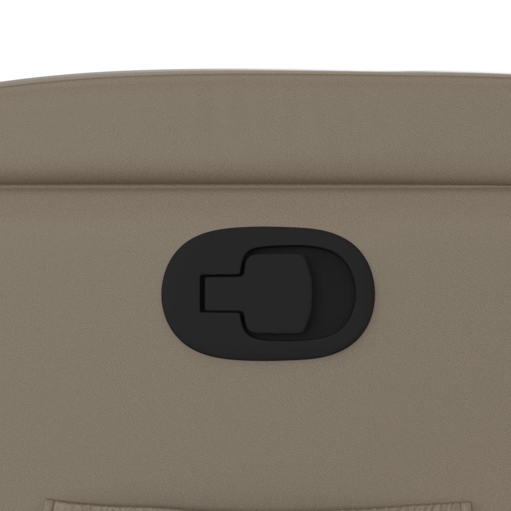 Poltrona Reclinabile Cappuccino in Similpelle - homemem39