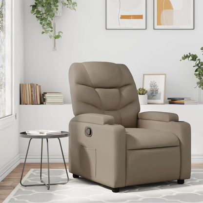 Poltrona Reclinabile Cappuccino in Similpelle - homemem39