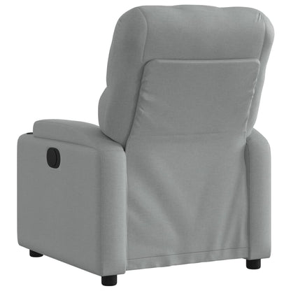 Poltrona Reclinabile in Tessuto Grigio Chiaro | homemem39
