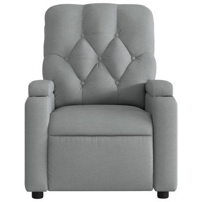 Poltrona Reclinabile in Tessuto Grigio Chiaro | homemem39