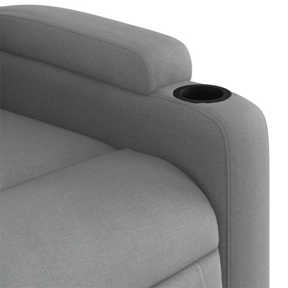 Poltrona Reclinabile in Tessuto Grigio Chiaro | homemem39