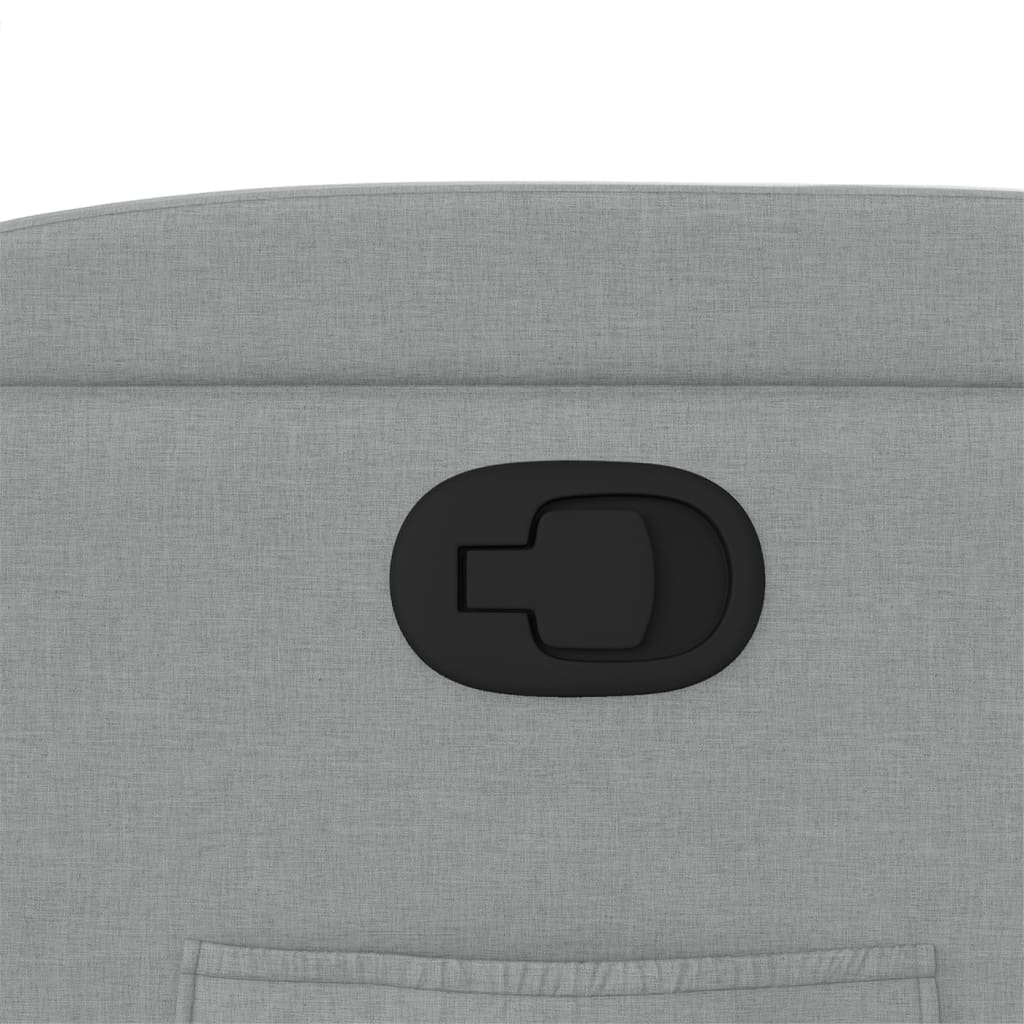 Poltrona Reclinabile in Tessuto Grigio Chiaro | homemem39