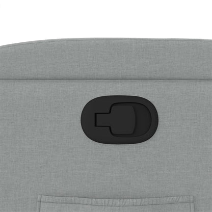 Poltrona Reclinabile in Tessuto Grigio Chiaro - homemem39