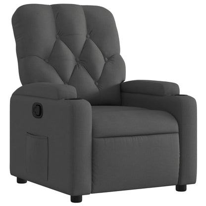 Poltrona reclinabile in tessuto grigio scuro | homemem39
