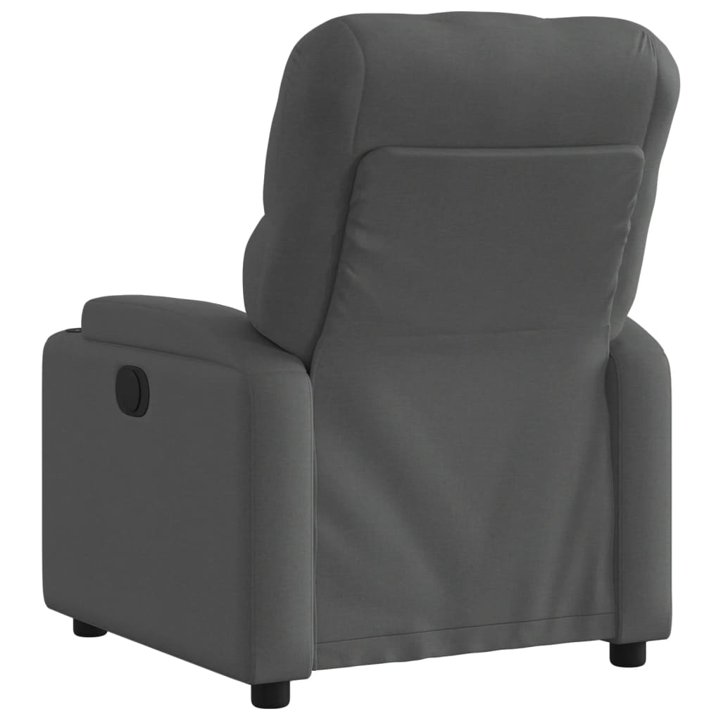 Poltrona reclinabile in tessuto grigio scuro | homemem39